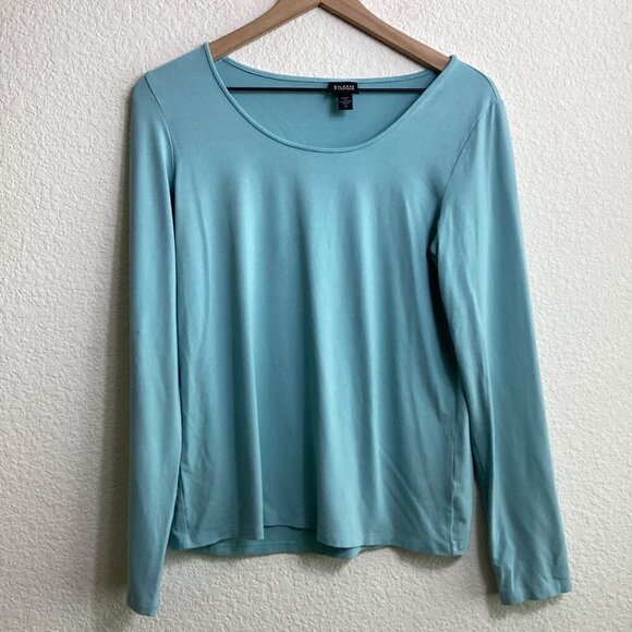 Eileen Fisher Women’s Shirt Top – Size Medium – Teal - Picture 3 of 7